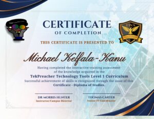 TekPreacher Level 1 Certification